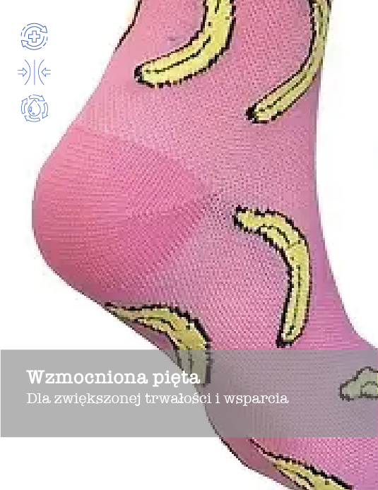 Crazy Pink Banana Compression Socks Unisex