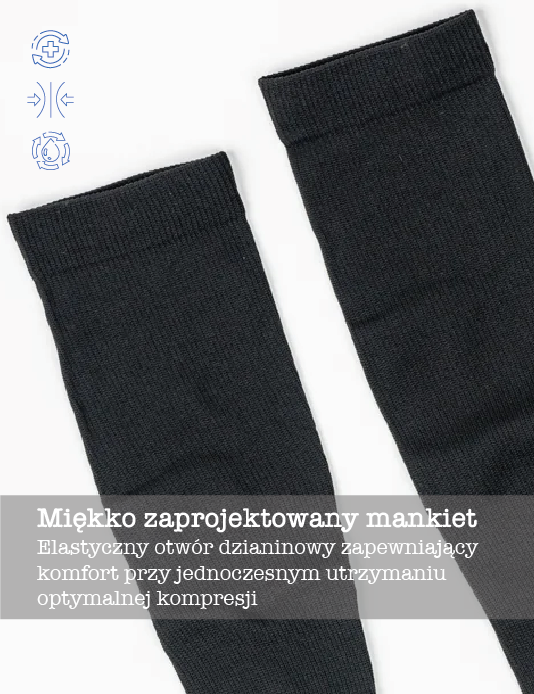 Black Medical Compression Socks Unisex