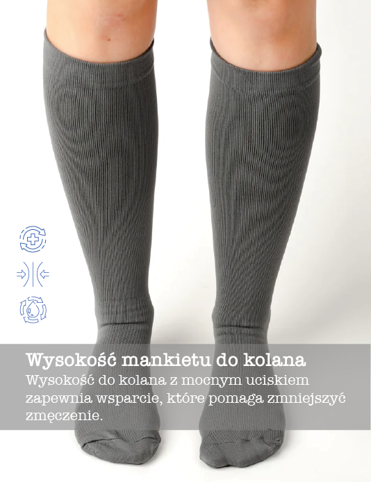 Grey Medical Compression Socks Unisex
