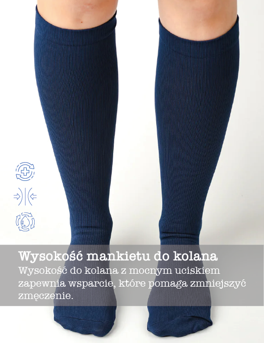 Navy Blue Medical Compression Socks Unisex