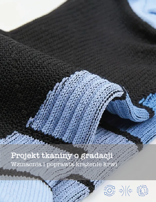 Black/Blue Neo-Vintage Compression Socks Unisex
