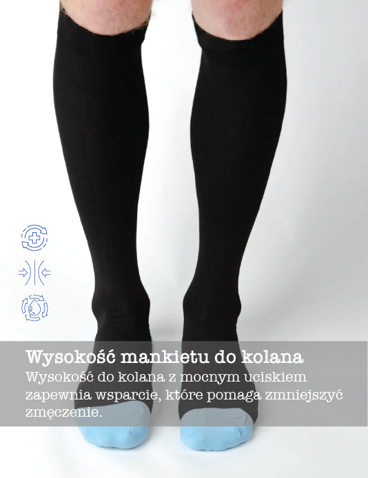 Black/Blue Neo-Vintage Compression Socks Unisex