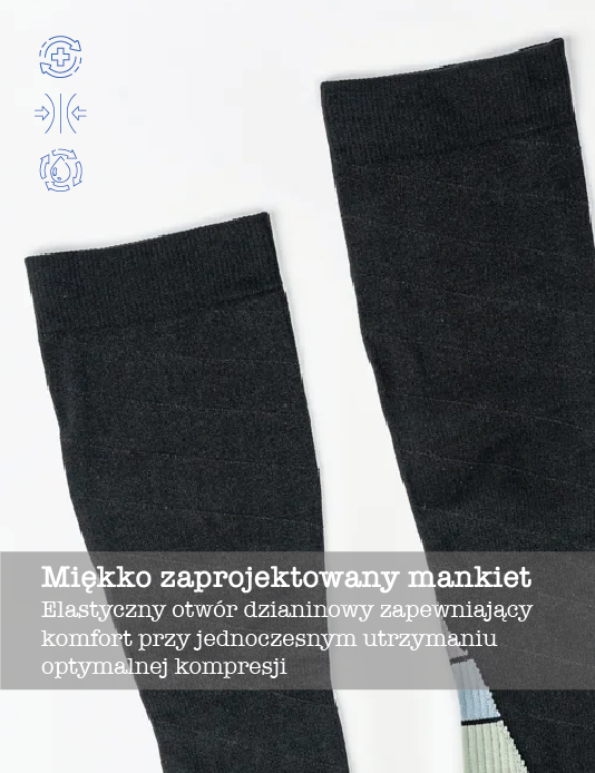 Black/Grey Neo-Vintage Compression Socks Unisex