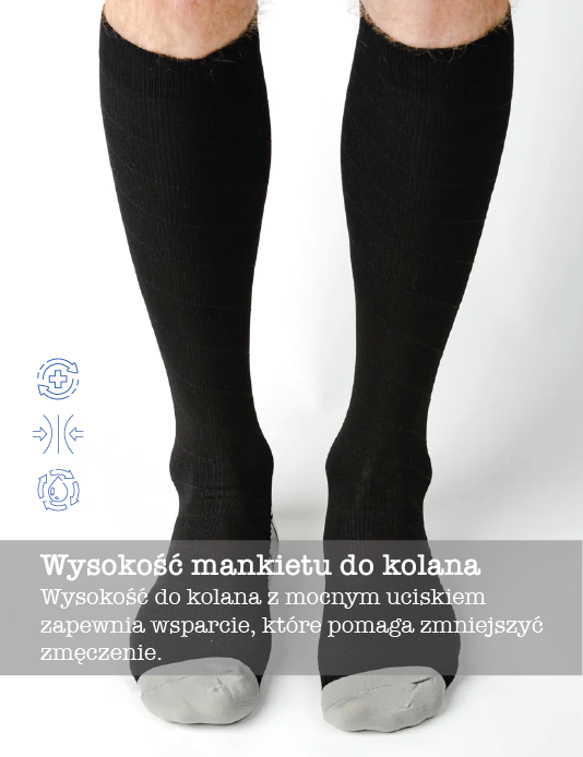 Black/Grey Neo-Vintage Compression Socks Unisex