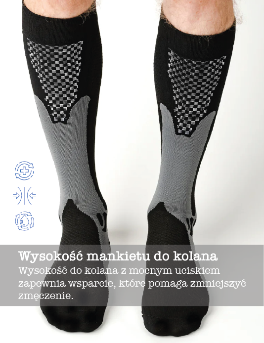 Black Performance Compression Socks Unisex