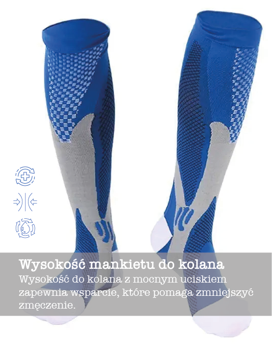 Blue Performance Compression Socks Unisex