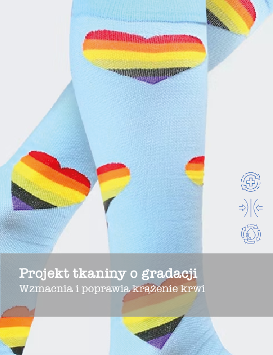 Rainbow Heart Compression Socks Unisex