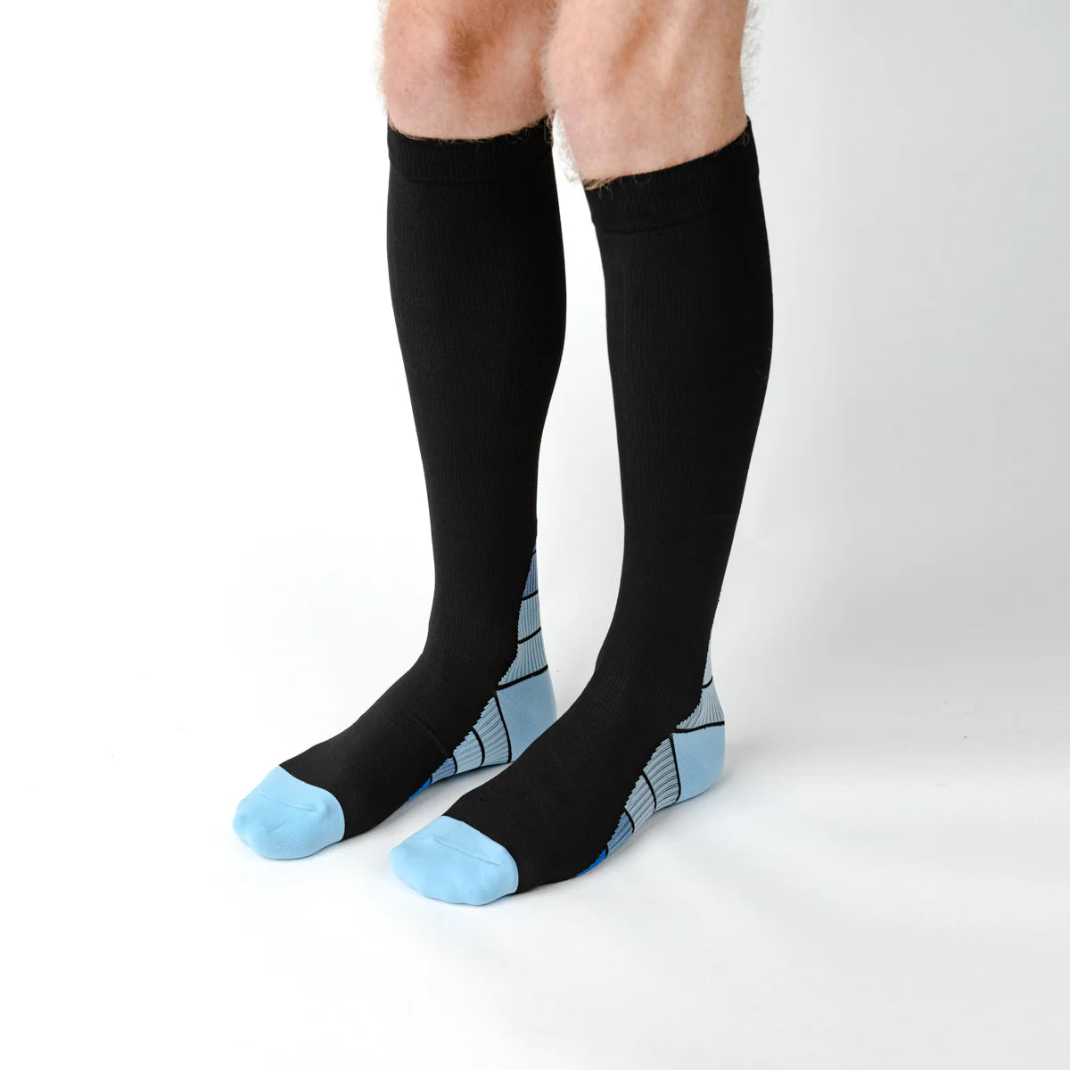 Black/Blue Neo-Vintage Compression Socks Unisex