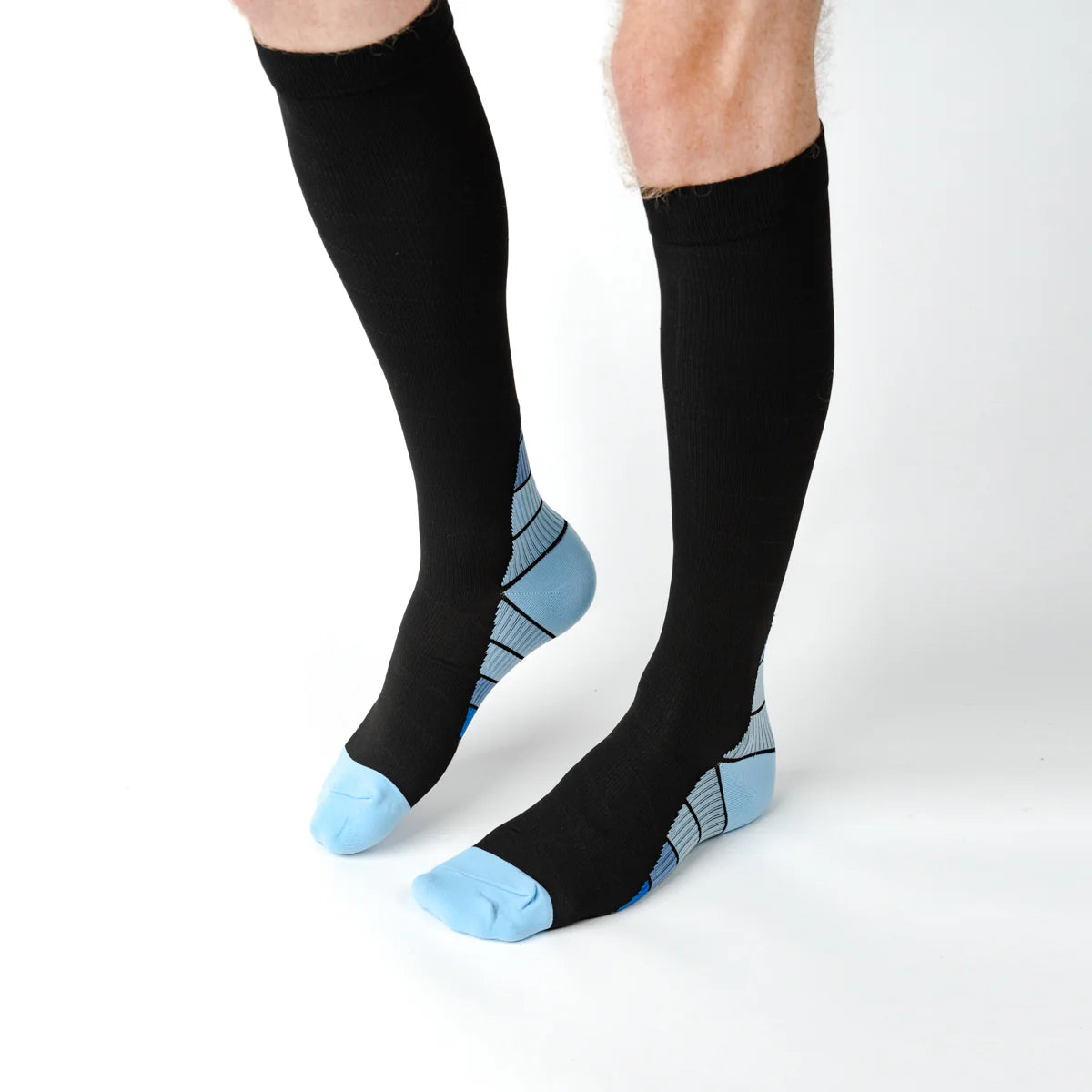 Black/Blue Neo-Vintage Compression Socks Unisex