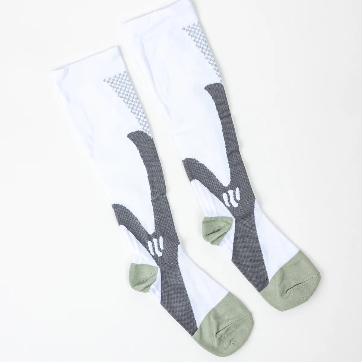 White Performance Compression Socks Unisex
