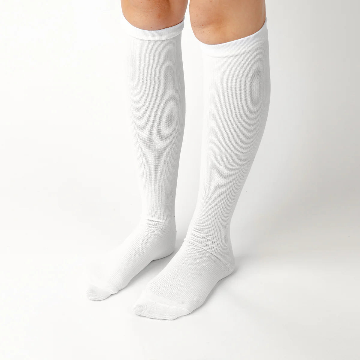 White Medical Compression Socks Unisex