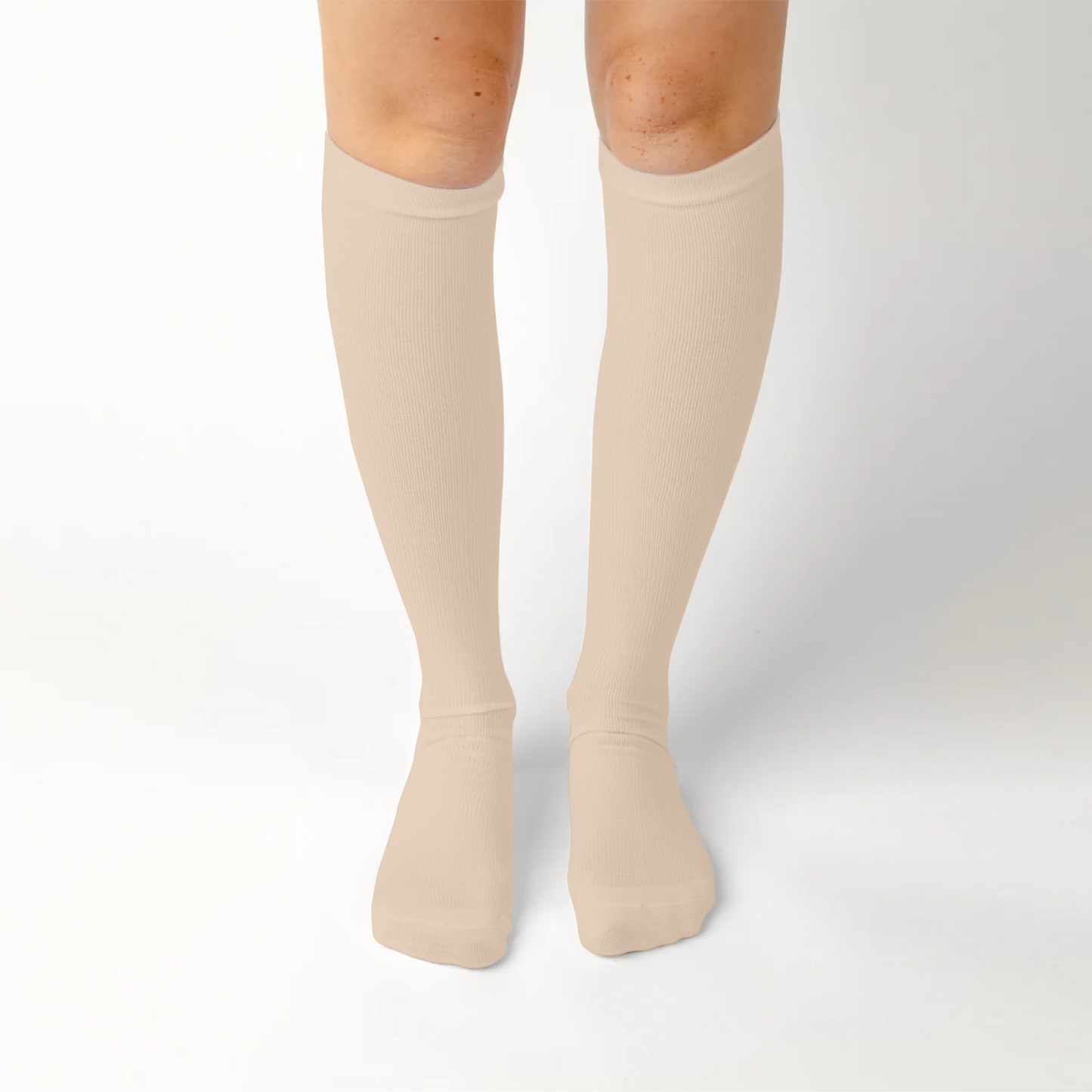 Beige Medical Compression Socks Unisex