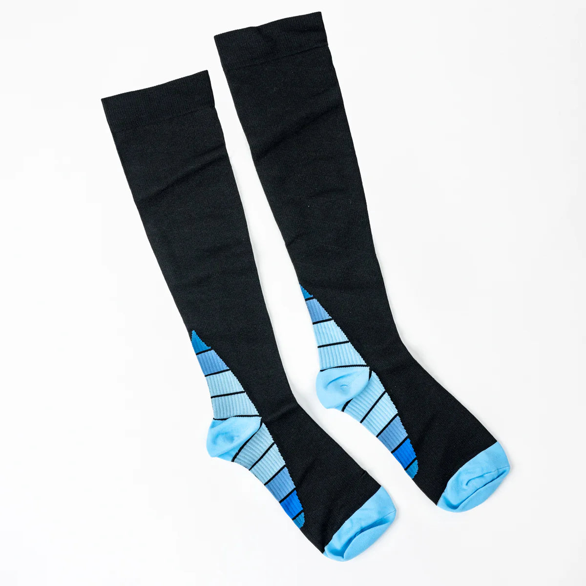 Black/Blue Neo-Vintage Compression Socks Unisex