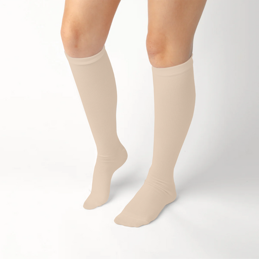Beige Medical Compression Socks Unisex